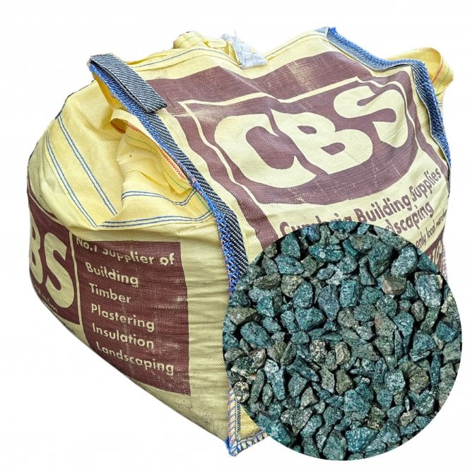 1/2 DUMPY BAG GREEN GRANITE 14MM CHIPPINGS