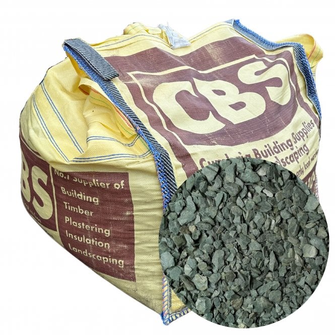 1/2 DUMPY BAG GREEN SLATE 20MM CHIPPINGS