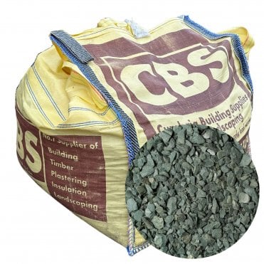 1/2 DUMPY BAG GREEN SLATE 20MM CHIPPINGS
