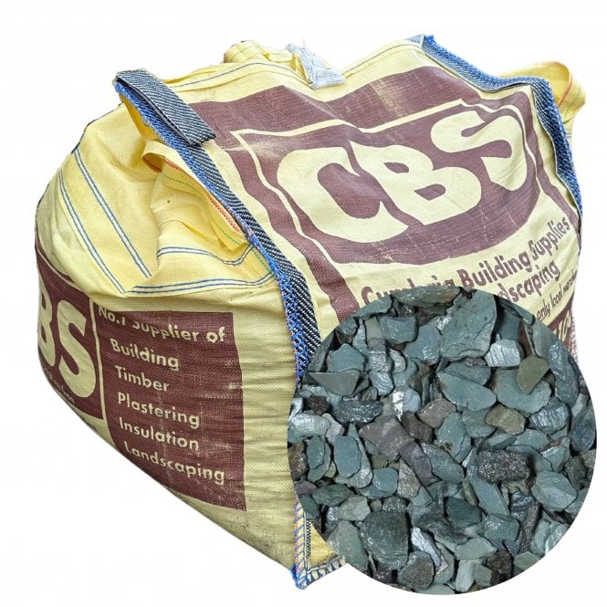 1/2 DUMPY BAG GREEN SLATE 40MM CHIPPINGS