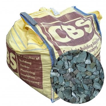 1/2 DUMPY BAG GREEN SLATE 40MM CHIPPINGS