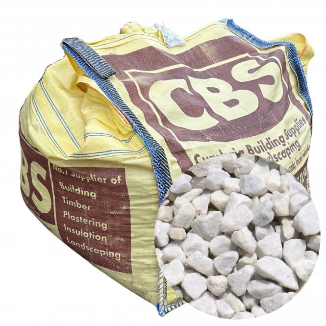 1/2 DUMPY BAG POLAR WHITE 20MM CHIPPINGS
