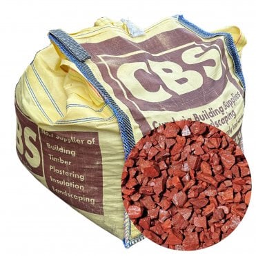 1/2 DUMPY BAG RED GRANITE 14MM CHIPPINGS