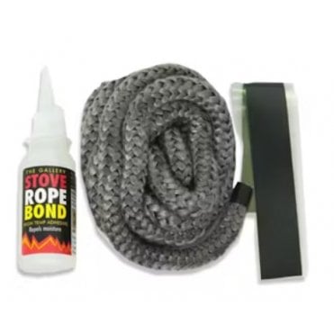 2.5M 12MM BLACK ROPE PACK C/W GLUE