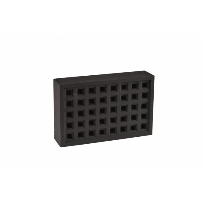 BLACK 9x6 SQ HOLED airbrick