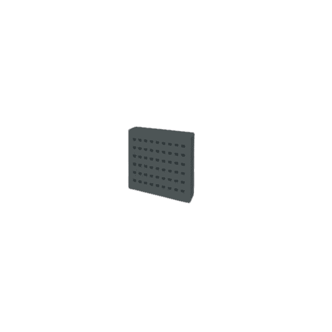 BLACK 9x9 SQ HOLED airbrick