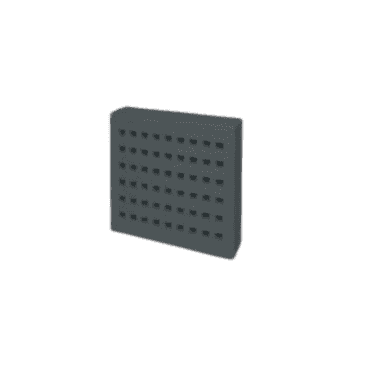 BLACK 9x9 SQ HOLED airbrick