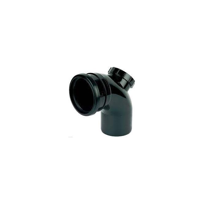 BLACK SOIL 110MM 90° ACCESS BRANCH - FLOSP169B