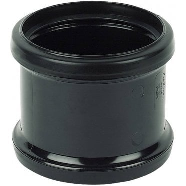 BLACK SOIL 110MM COUPLING - FLOSP105B