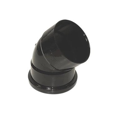 BLACK SOIL 110MM OFFSET BEND 45° - FLOSP440B