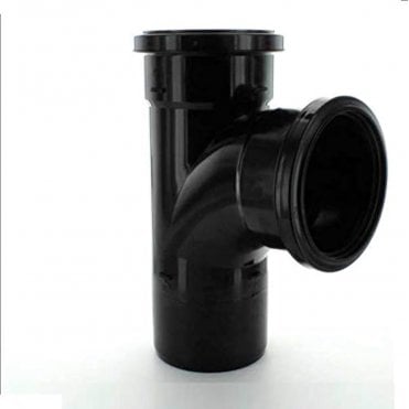 BLACK SOIL 110MM TEE JUNCTION - FLOSP190B