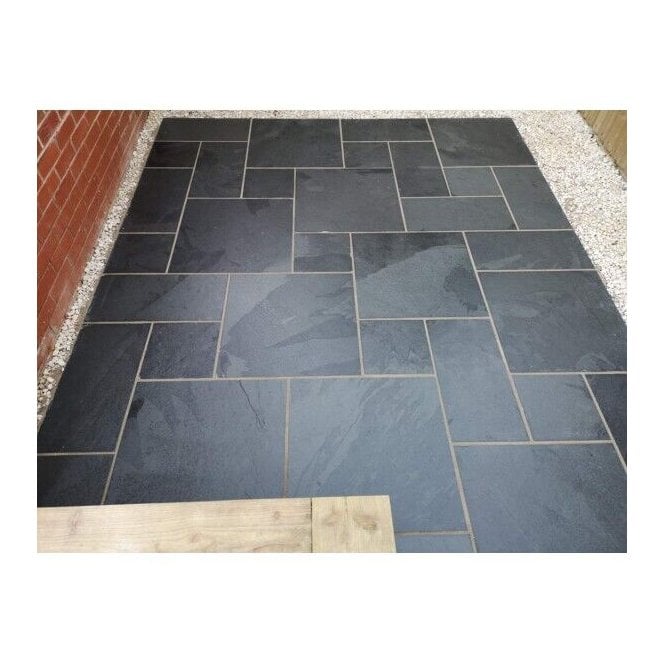 Brazilian Black Slate 3 Size Patio Pack            *PER M2*