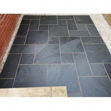 Brazilian Black Slate 3 Size Patio Pack            *PER M2*
