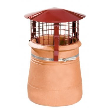 BREWER Solid Fuel Birdguard (Round) Aluminium terracotta