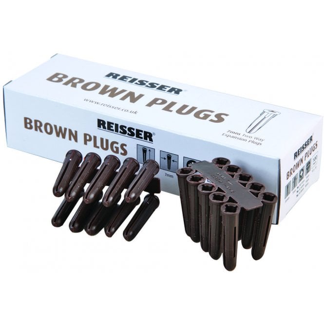 BROWN WALL PLUGS BOX/100