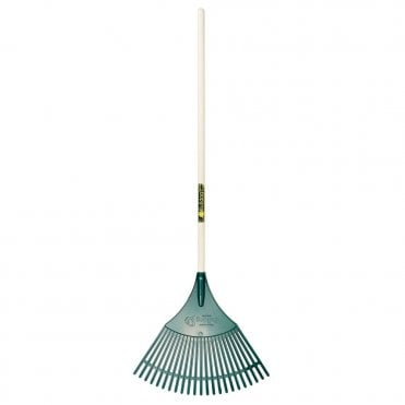 BULLDOG Plastic Rake 48" Wood Handle BPR
