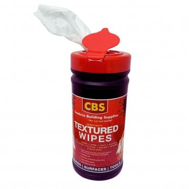 CBS HEAVY DUTY TEXTURED WIPES - 100 per TUB