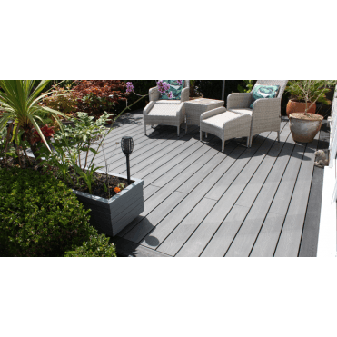 COMPOSITE DECKING TALASEY 3.6M FACIA BOARD - MID GREY