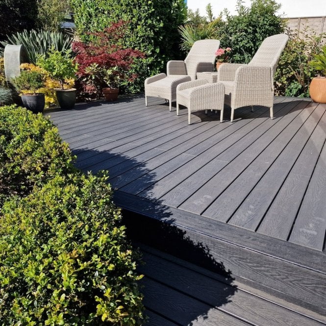 COMPOSITE DECKING TALASEY 3.6M LENGTH - MID GREY