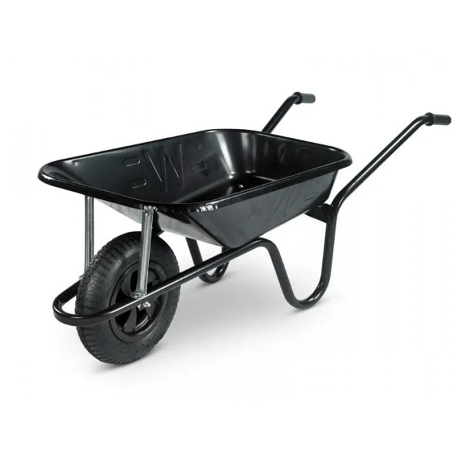 CONTRACTOR WHEELBARROW BLACK PNEUMATIC CBP