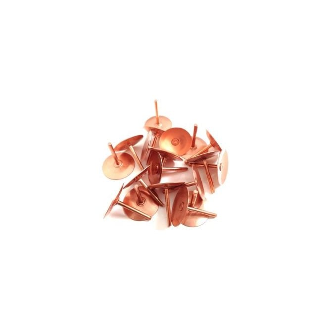 Copper Disc Rivets 20x20x1.5mm 1000/BOX (DISCRIVC)