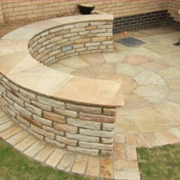 cottagestone walling FOSSIL MINT approx 215x75x50mm each