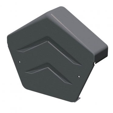 DRY VERGE ANGLED RIDGE END CAP GREY - GDV-END-A-GR