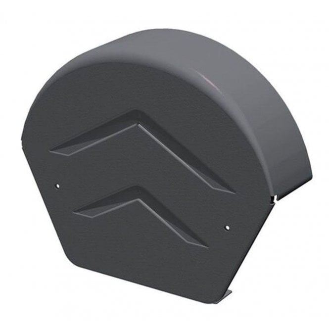 DRY VERGE ROUND RIDGE END CAP GREY - GDV-END-R-GR