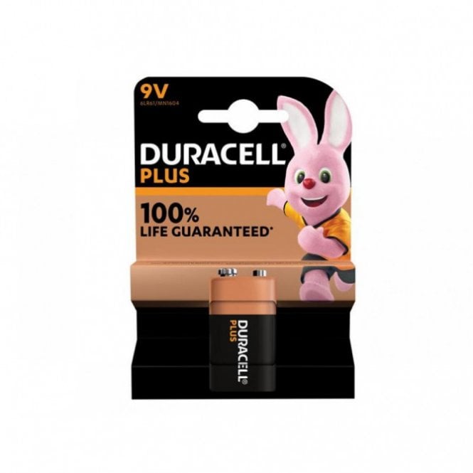 Duracell 9V Plus Power +100% (SQUARE) Battery (Single Pack)