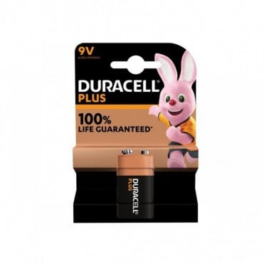 Duracell 9V Plus Power +100% (SQUARE) Battery (Single Pack)