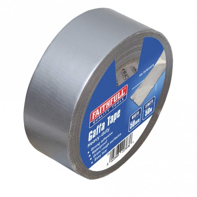 Everbuild/Faithfull GAFFA TAPE 50mm x50mtr silver FAITAPEGAFS