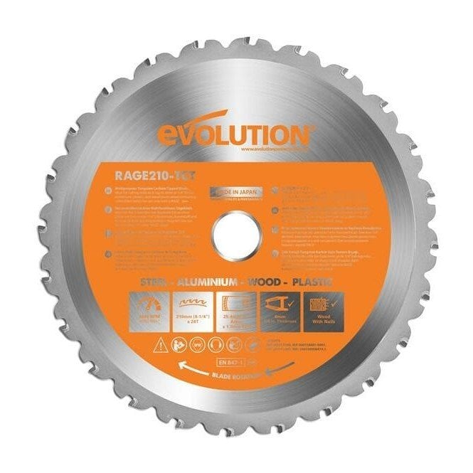 Evolution Multi-Material Saw Blade 165 x 20mm x 18T