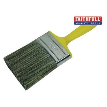 Faithful Masonry Brush 100mm (4" Yellow Handle) FAIPBMAS