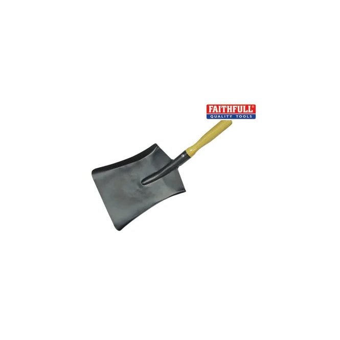 Faithfull Coal Steel Shovel Wooden Handle 230mm