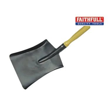 Faithfull Coal Steel Shovel Wooden Handle 230mm