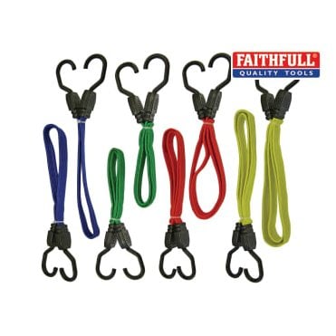 Flat Bungee Cord Set 8 Piece - FAITDBUNG8