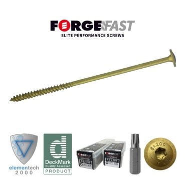 Forgefix FORGEFAST CONSTRUCTION SCREW 8.0 X 300mm 25/BOX