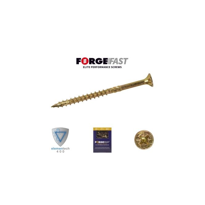 ForgeFast Pozi Comp ZY 5.0x100 Box 100 Elite Woodscrew