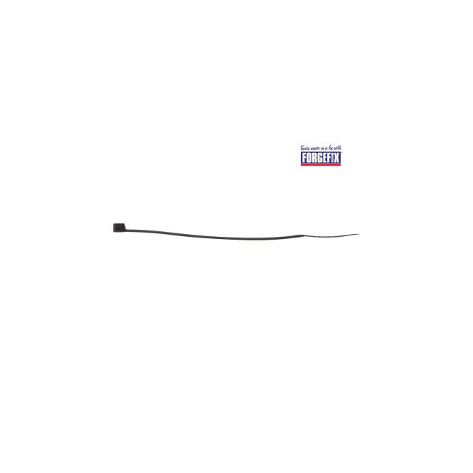 ForgeFix Cable Tie Black 4.6 x 200mm (Bag 100)
