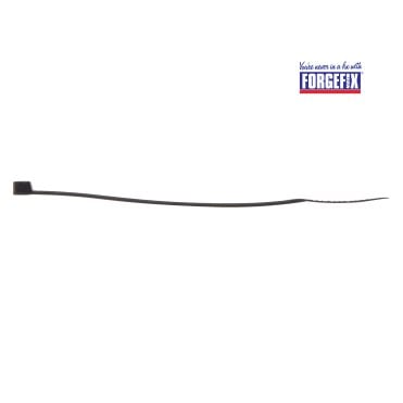 ForgeFix Cable Tie Black 4.6 x 200mm (Bag 100)