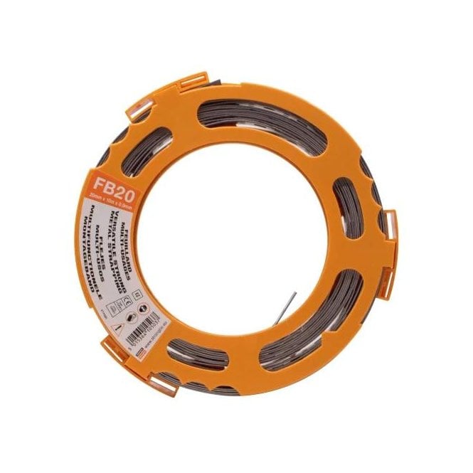 GALV FIXING BAND  10M X 20mm X 1mm