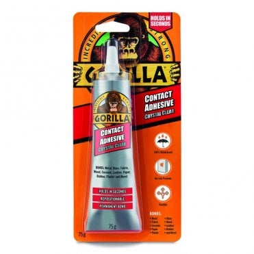 GORILLA CONTACT ADHESIVE CLEAR TUBE 75G