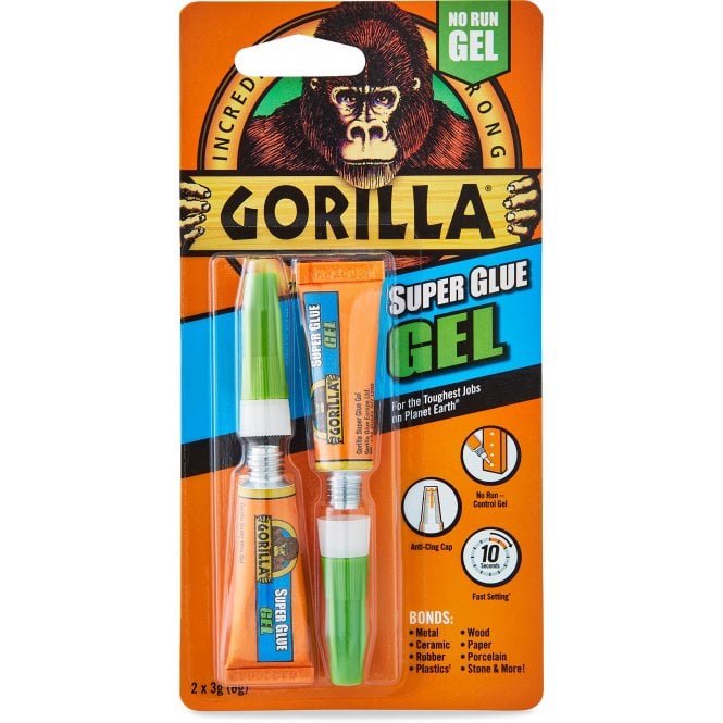 GORILLA SUPER GLUE GEL TUBE 2X3G