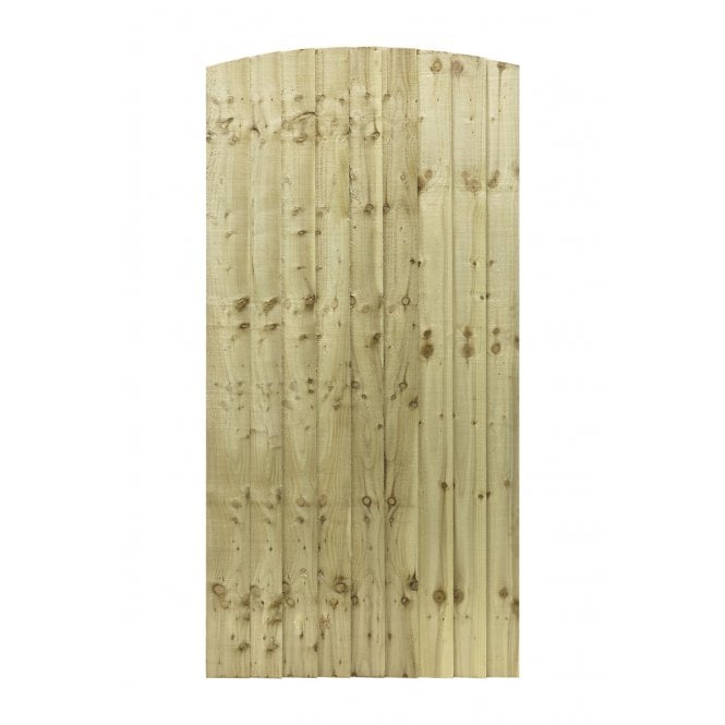 Grange Arched Top Featheredge Gate 1.85m 900 x 1800 Pres/Trtd Green AFG6