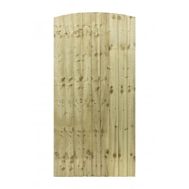 Grange Arched Top Featheredge Gate 1.85m 900 x 1800 Pres/Trtd Green AFG6