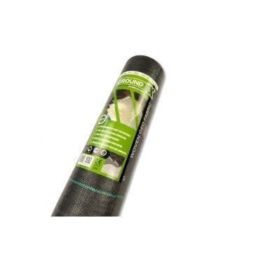 GROUNDTEX BLACK WEED SUPPRESSION WOVEN GEOTEXTILE 2M X 100M