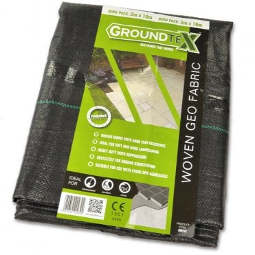 GROUNDTEX BLACK WEED SUPPRESSION WOVEN GEOTEXTILE 4.5M X 11M