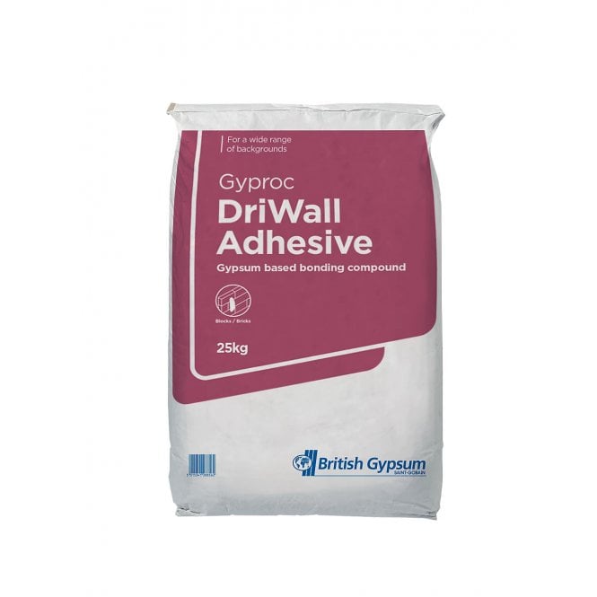 GYPROC/KNAUFF DRYWALL ADHESIVE COMPOUND 25KG BAG