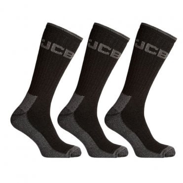 JCB SOCKS 3PK HEAVY DUTY WORK SOCKS - JCBX108