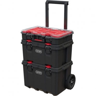 KETER stack n roll modular system TOOL BOX c/w half organiser S/OFFER